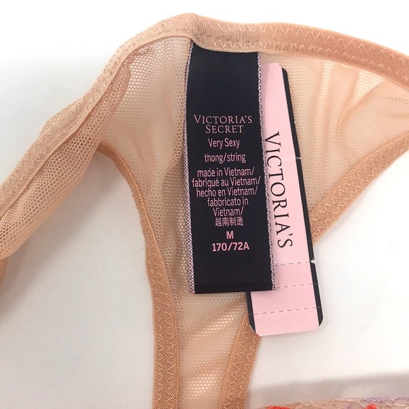🧡 Rare Victoria’s Secret Embroidered Thong 🧡 - Picture 4 of 4